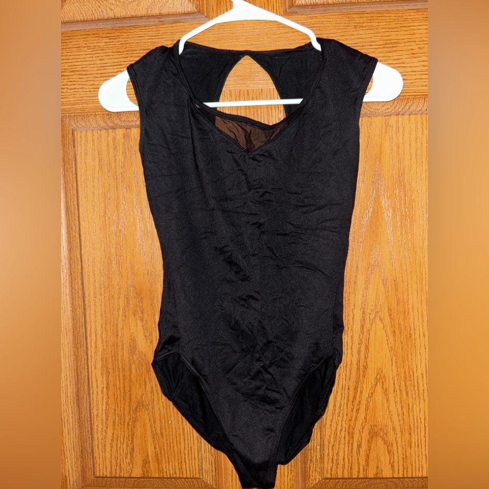 Black Leotard w/ Corset Back